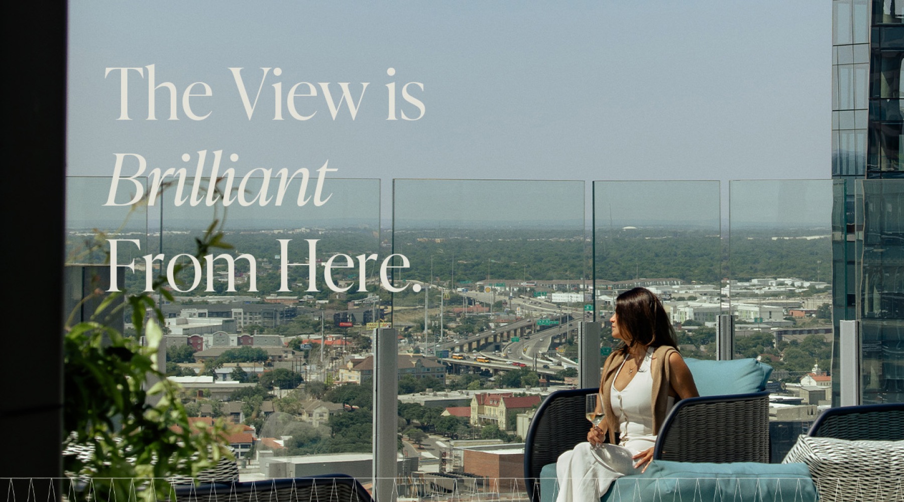 The view is brilliant from 300 Main