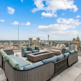 Outdoor lounge with a view Outdoor lounge with a view